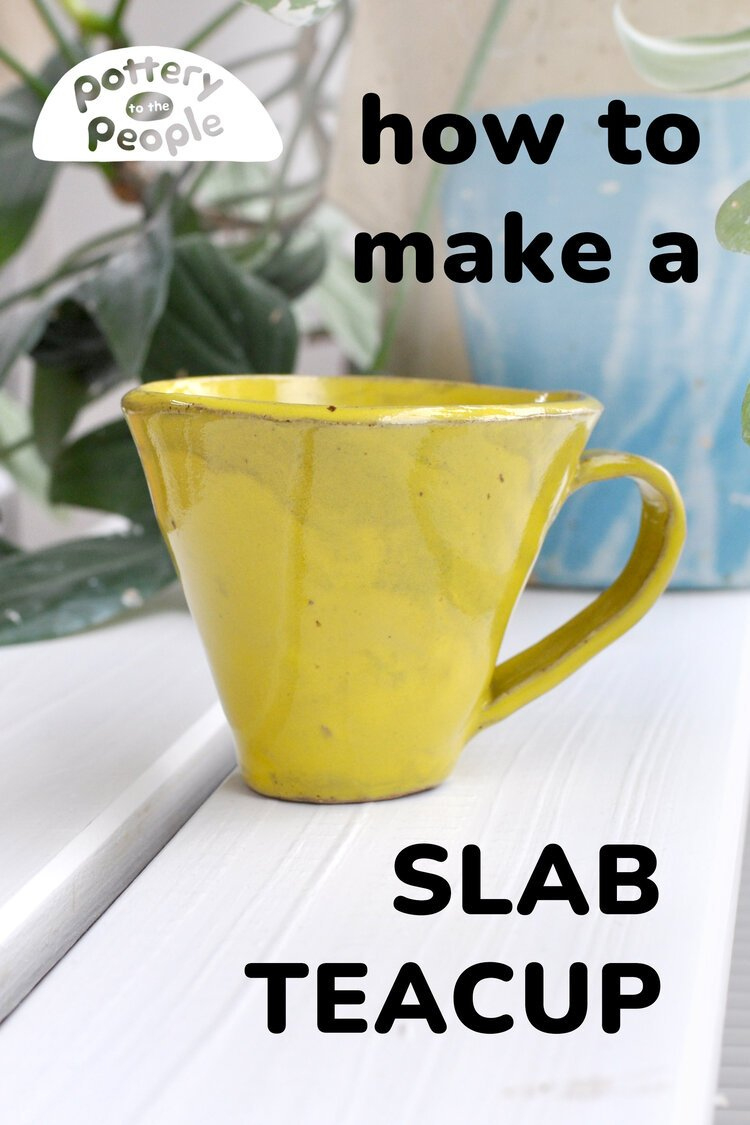 Teacup Tutorial With Template — Pottery To The People intended for Slab Pottery Free Printable Pottery Templates