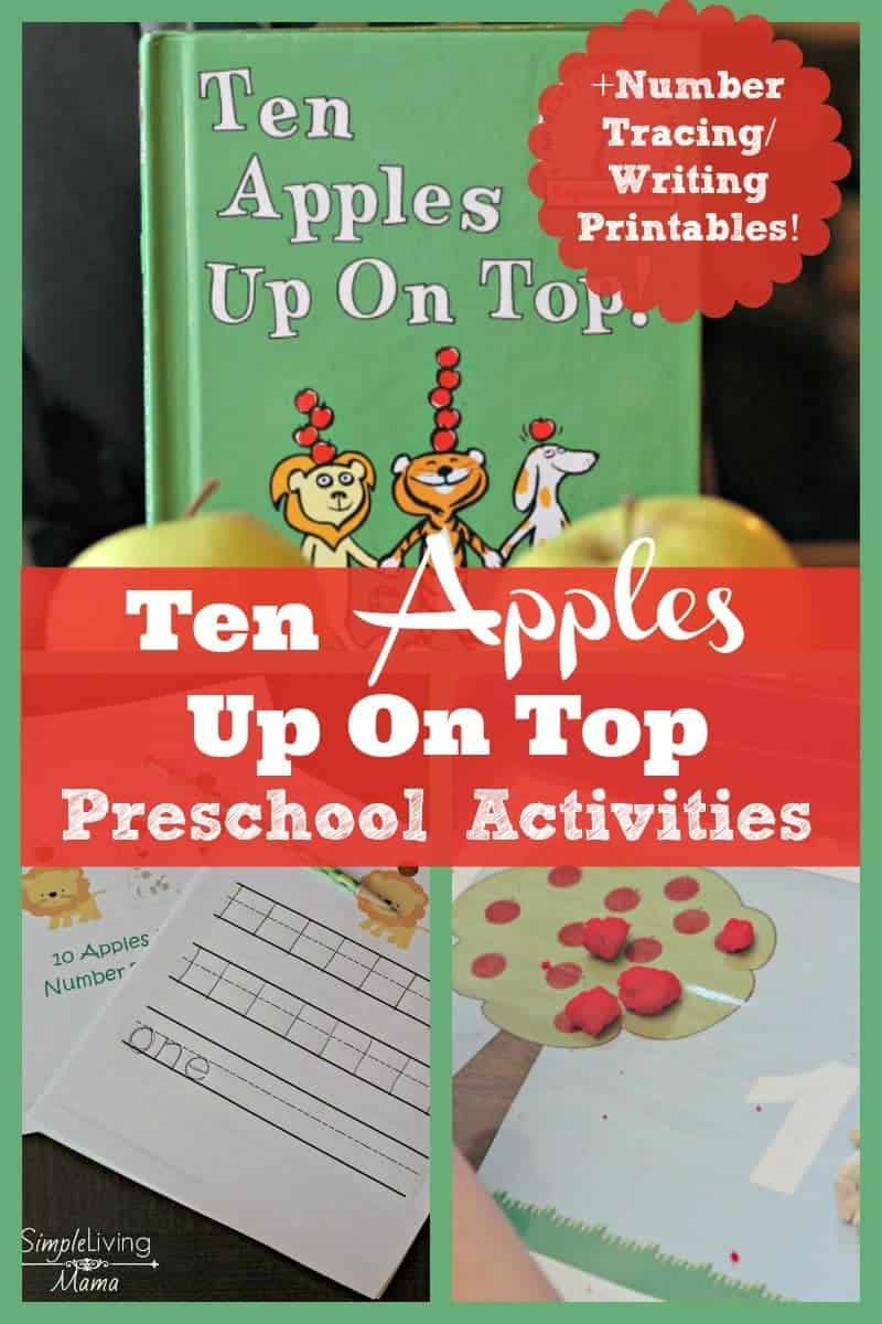Ten Apples Up On Top Preschool Activities - Simple Living Mama with regard to 10 Apples Up On Top Free Printables
