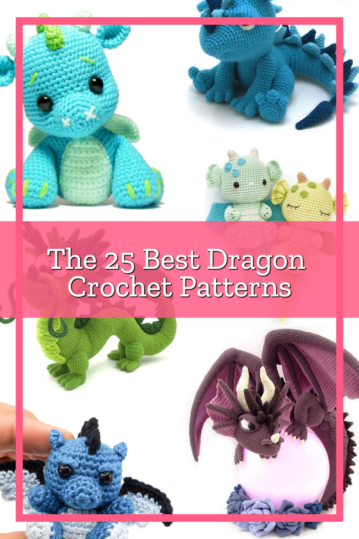 The 25 Best Dragon Crochet Patterns - Derpy Monster with Printable Free Crochet Dragon Pattern