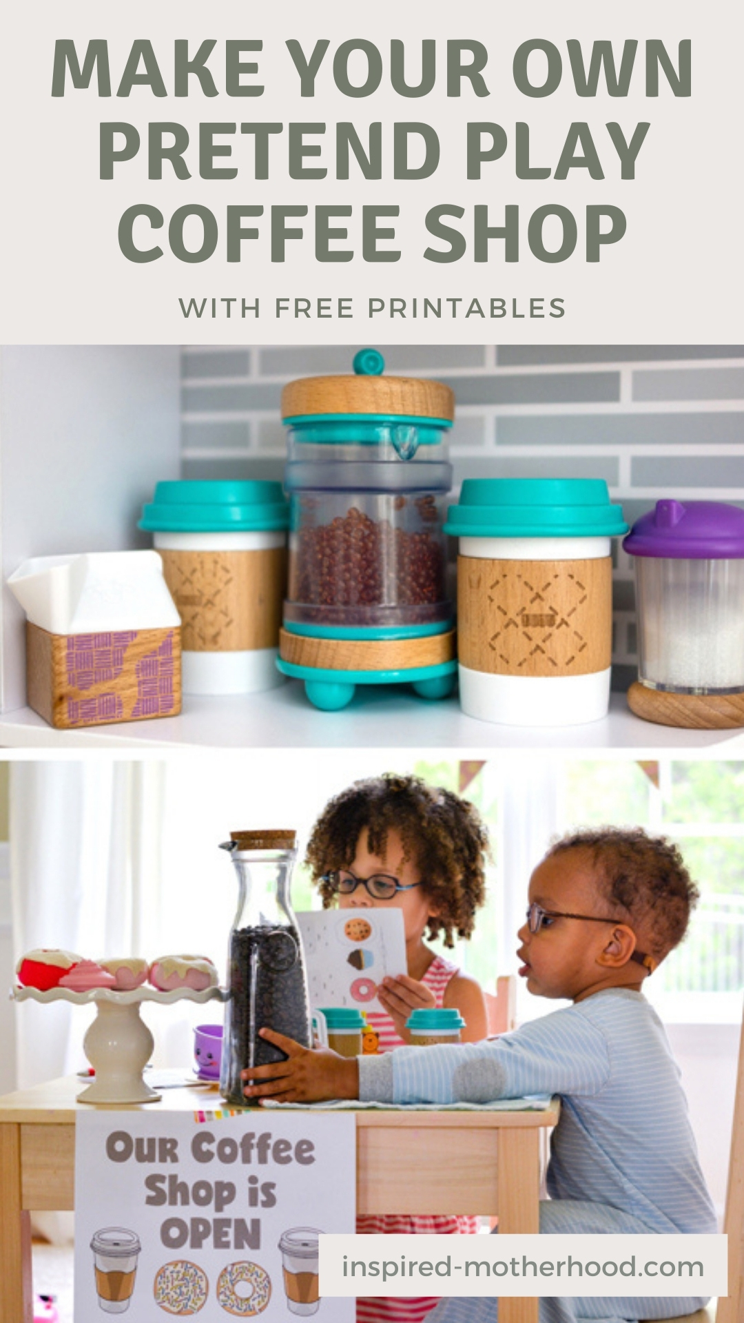 The Best Dramatic Play Coffee Shop For Kids | Free Printables! for Coffee Shop Dramatic Play Printables Free