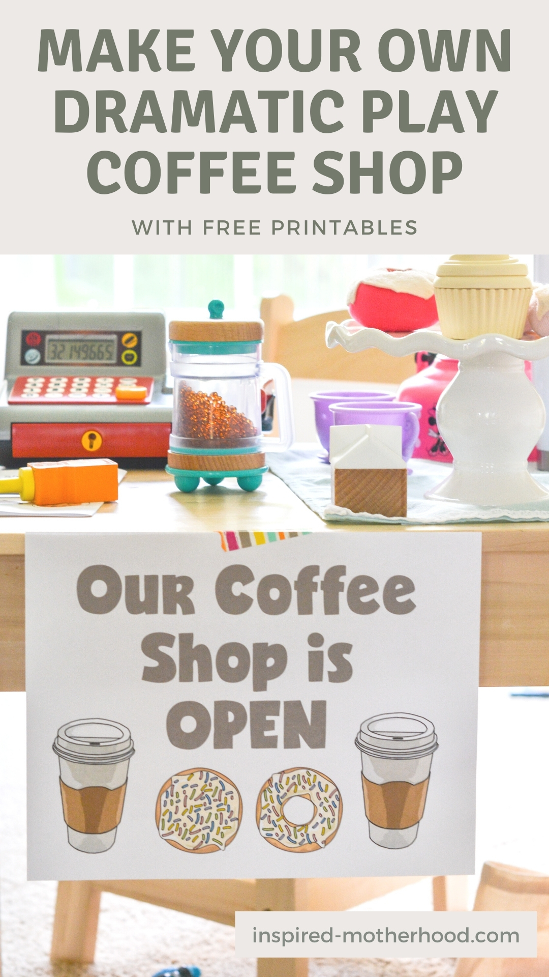 The Best Dramatic Play Coffee Shop For Kids | Free Printables! regarding Coffee Shop Dramatic Play Printables Free