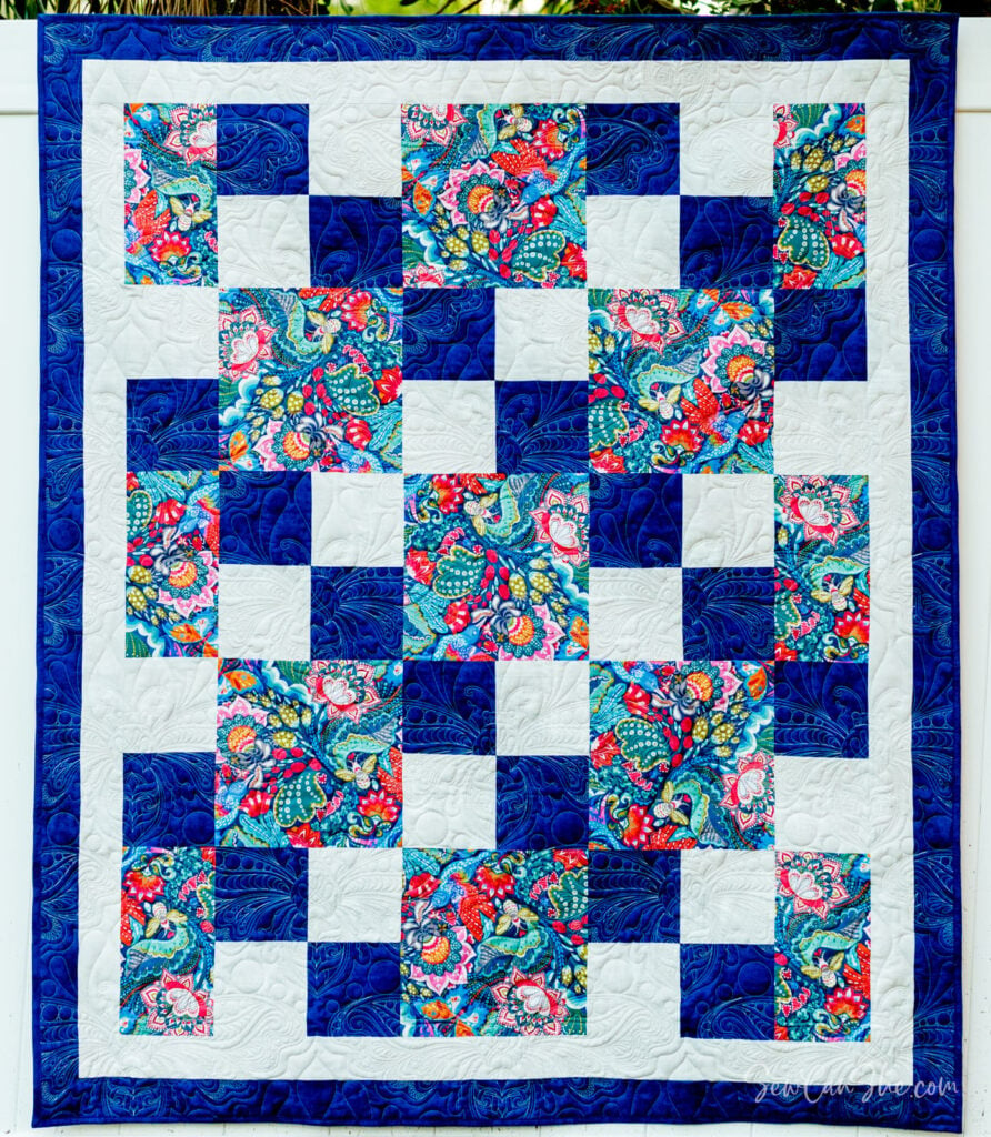 The Easiest 3 Yard Quilt Pattern Ever! in Free Printable Downloadable 3 Yard Quilt Patterns Free