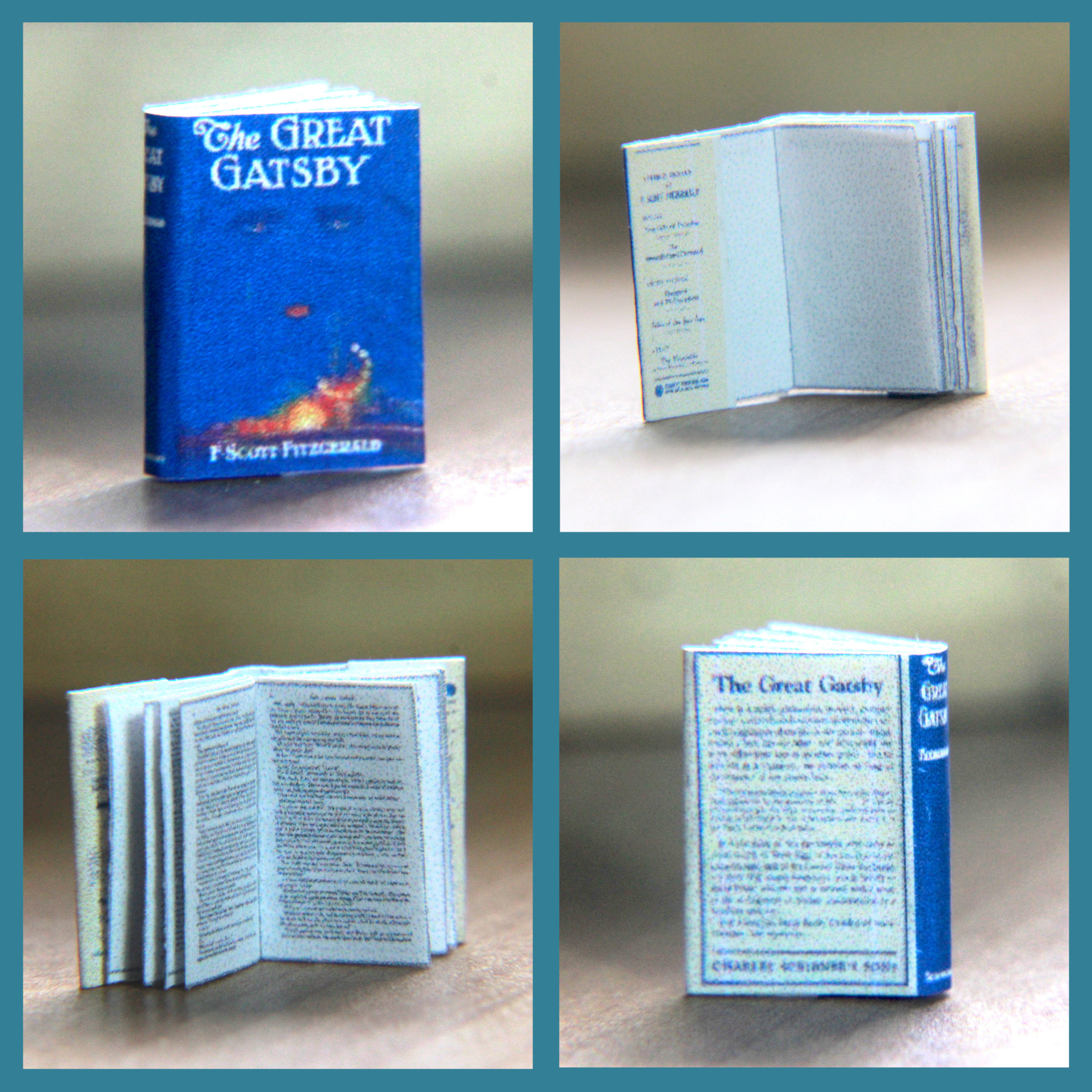 The Great Gatsby 1925 Miniature Book Printable Pattern - Miniature with regard to Free Printable Miniature Books