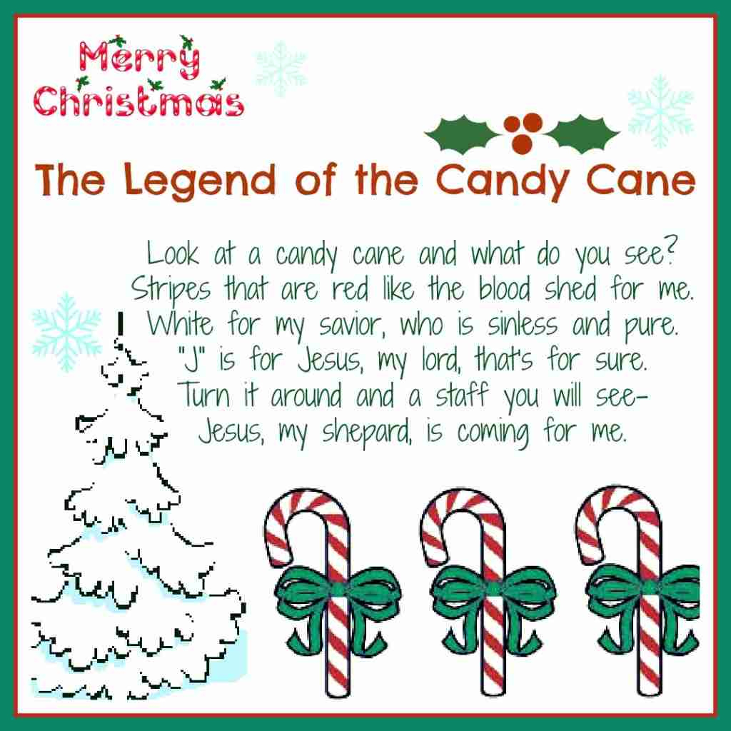 The Legend Of The Candy Cane: Free Printable And A Giveaway in Legend Of The Candy Cane Free Printables
