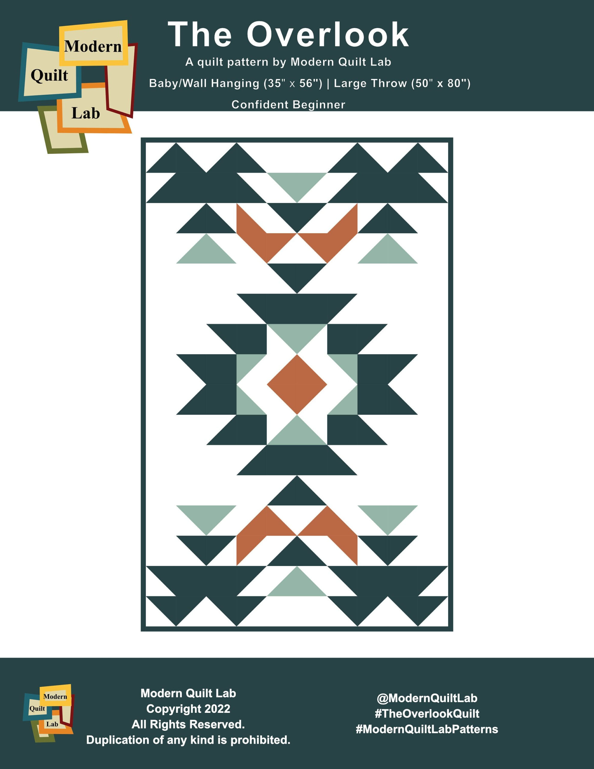 The Overlook Quilt Pattern, Modern Quilt Pattern, Digital Quilt for Printable Native American Quilt Patterns Free