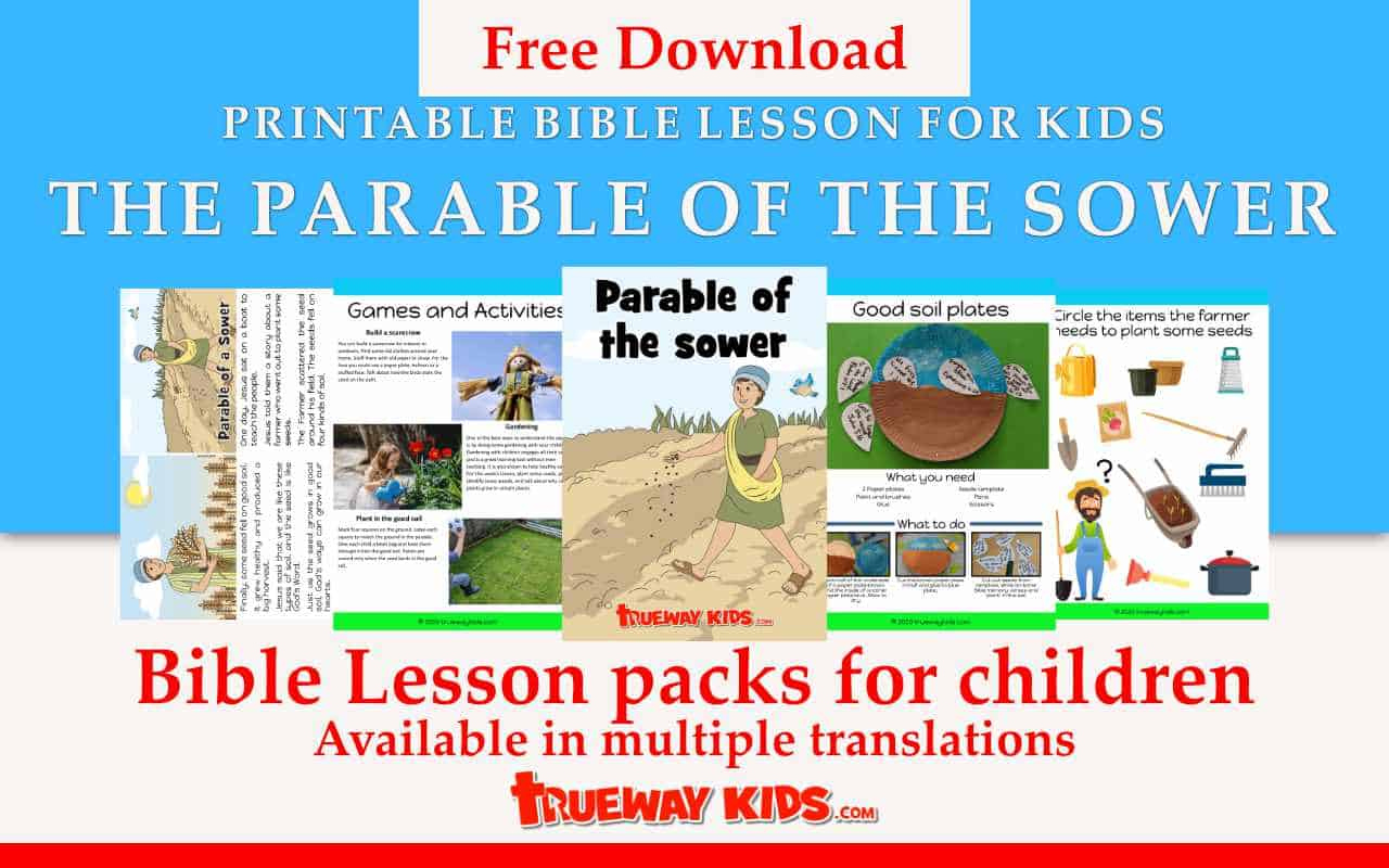 The Parable Of The Sower - Bible Lesson For Kids - Trueway Kids with Parable of the Sower Free Printables