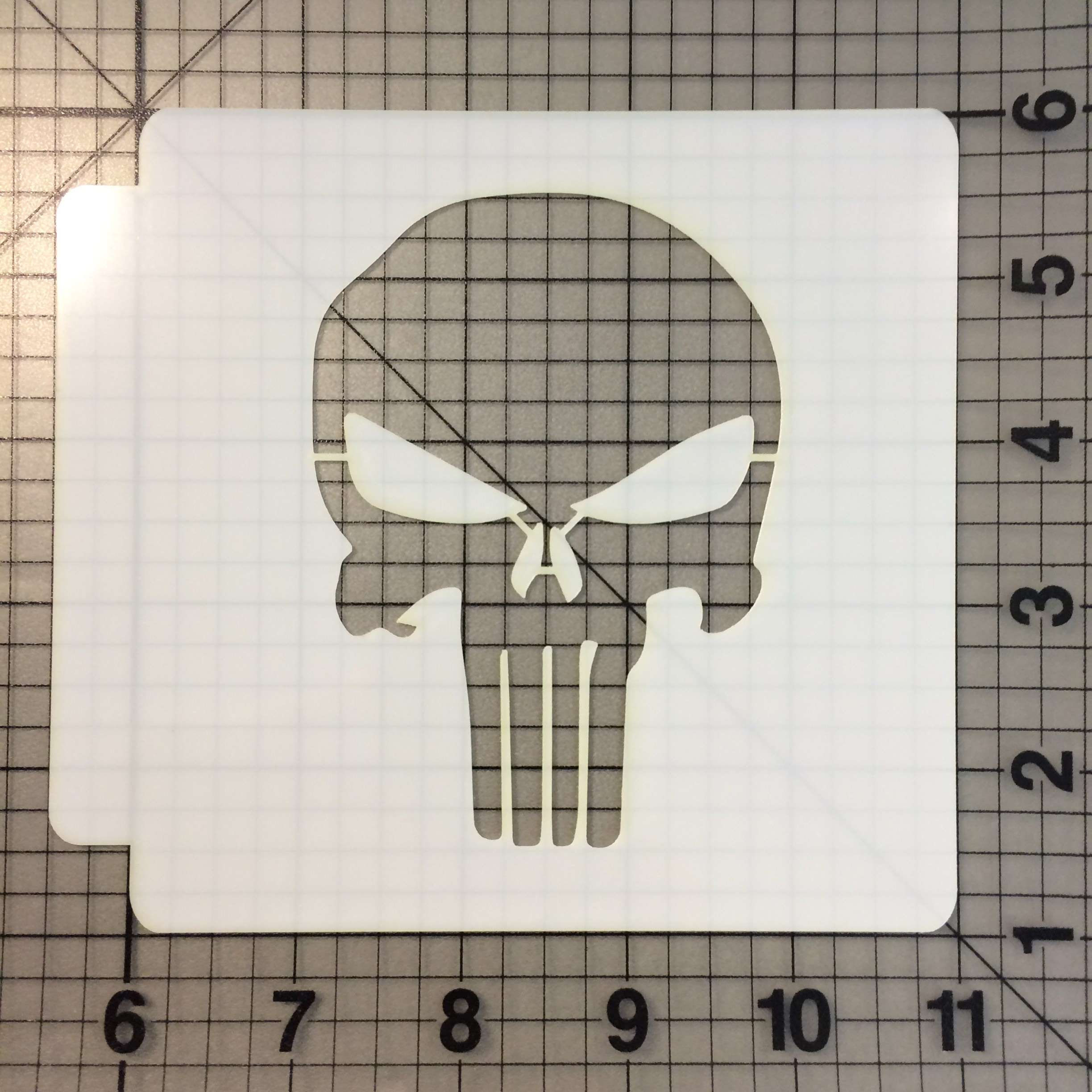 The Punisher Punisher Skull Outline (Punisher Skull Custom Stencil throughout Free Printable Punisher Skull Stencil