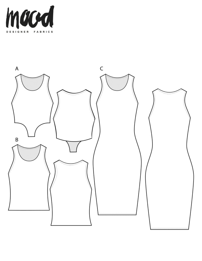 The Sylvan Tank Dress - Free Sewing Pattern throughout Printable Free Tank Top Sewing Pattern