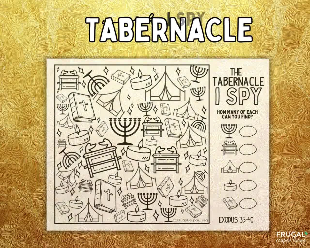 The Tabernacle Of Moses Pdf Explained, Printable Activity Mat &amp;amp; Coloring Page, Ark Of The Covenant Tabernacle Exodus Sunday School Activity pertaining to Printable Tabernacle Activity Pages