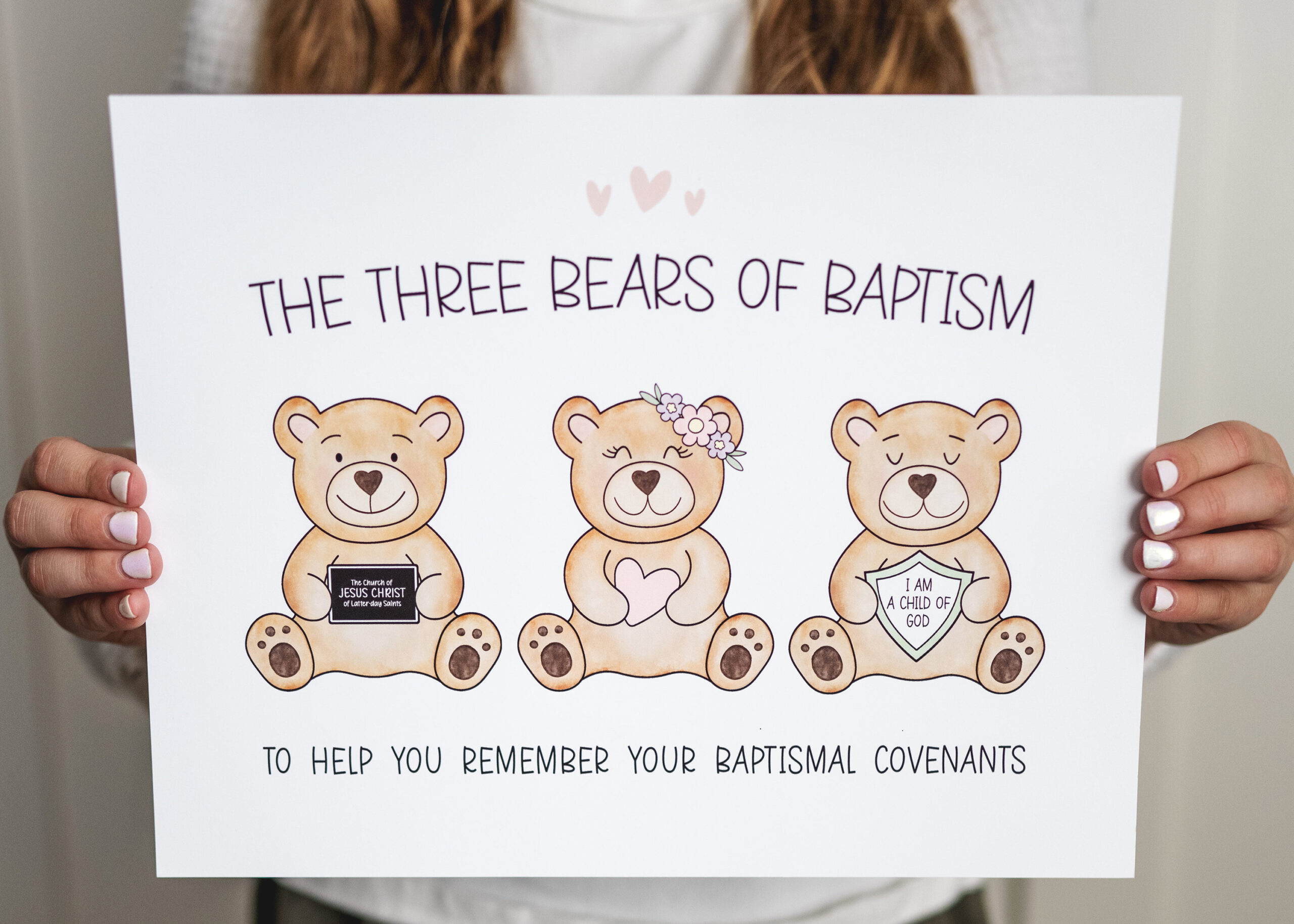 The Three Bears Of Baptism Lds Printable Kit | Baptism Talk, Signs intended for 3 Bears of Baptism Free Printable
