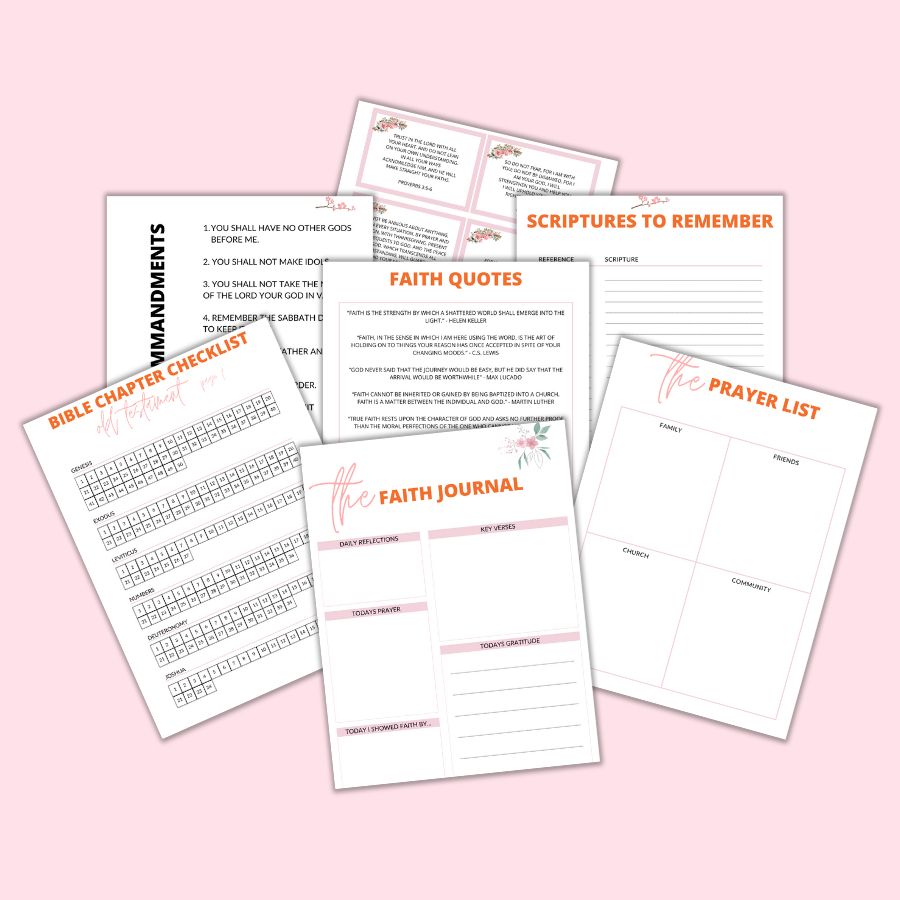 The Ultimate Faith Planner Printable - A Little Faith And Sugar with Free Faith Planner Printables