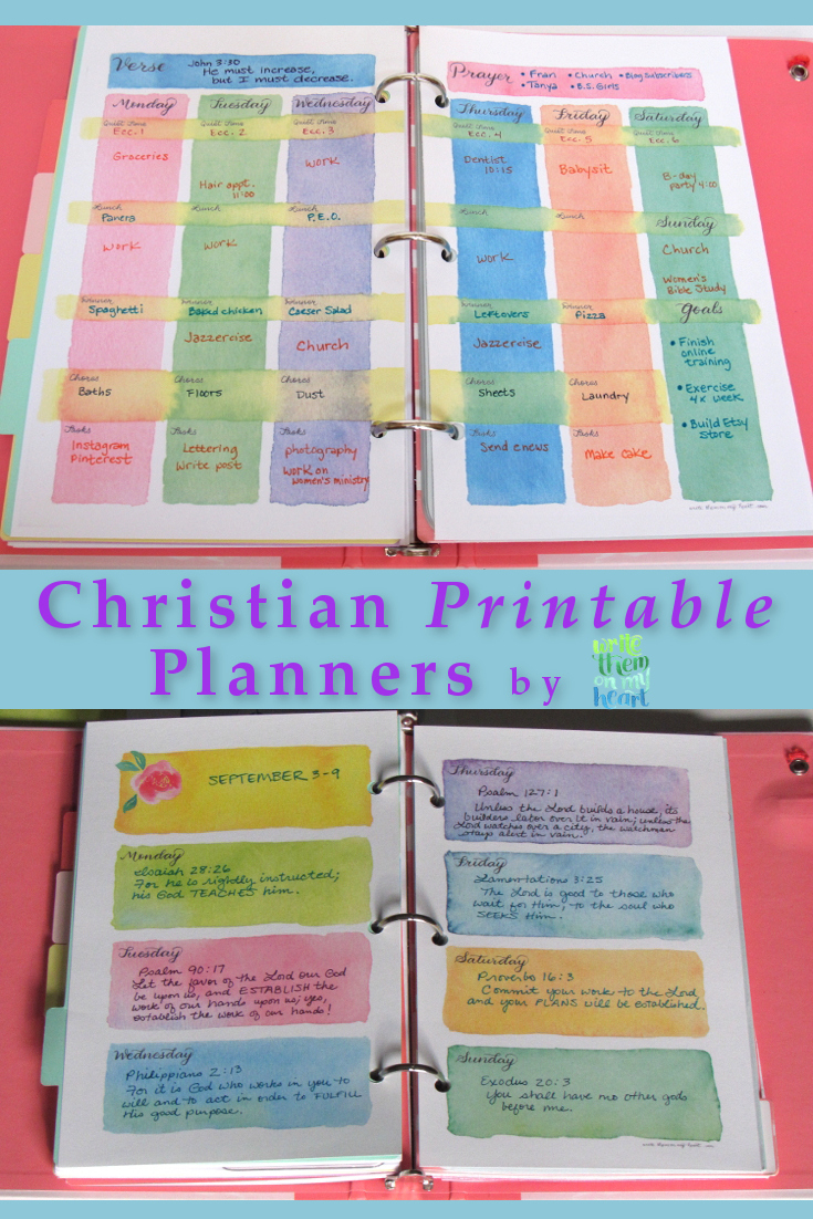 These Christian Printable Planners Will Set Your Mind On Things pertaining to Free Faith Planner Printables