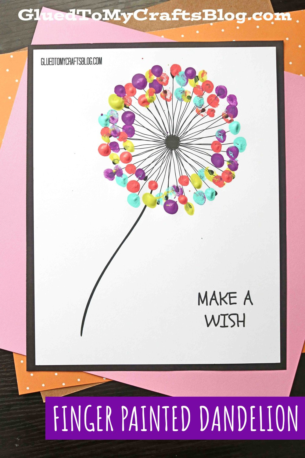Thumbprint Dandelion Craft throughout Printable Free Thumbprint Dandelion Template