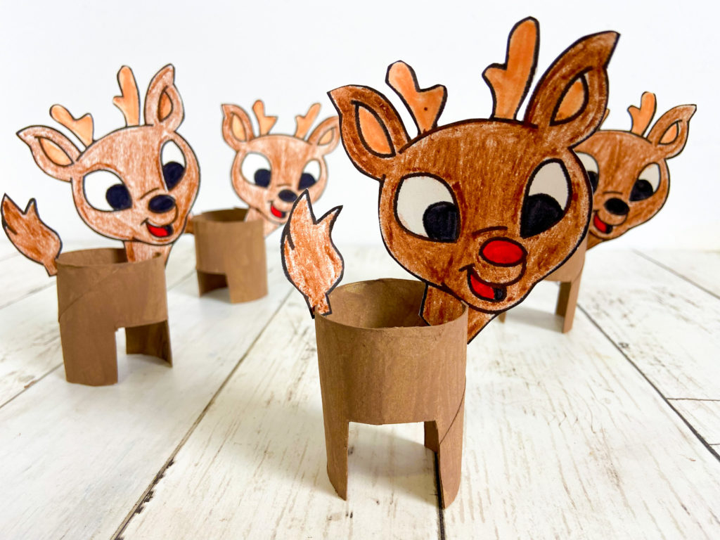 Toilet Paper Roll Reindeer - Winter Holiday Craft With Free intended for Free Printable Toilet Paper Roll Crafts