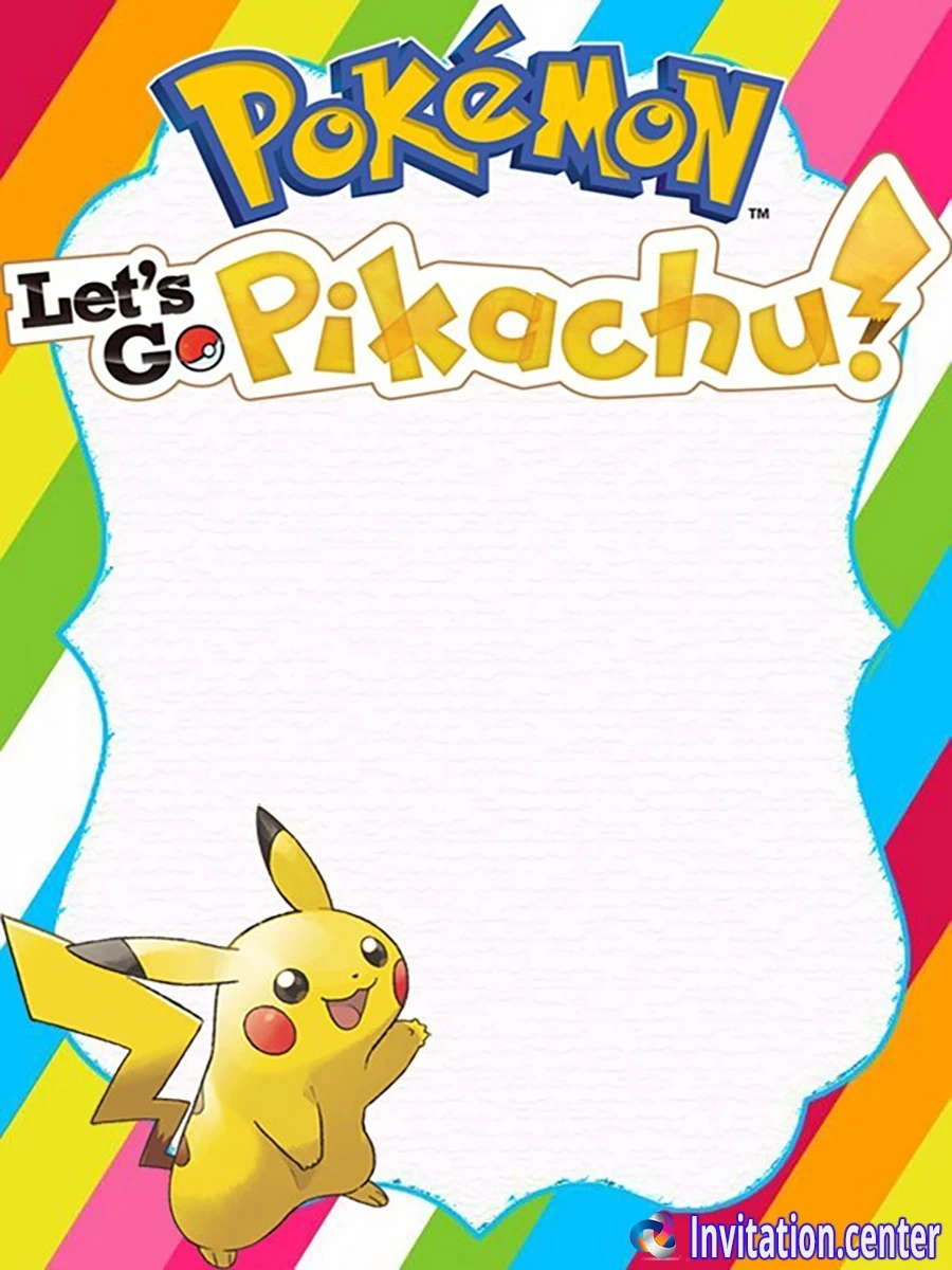Transform Your Event With These Stunning Free Pokémon Invitations throughout Free Printable Birthday Invitations Pokemon