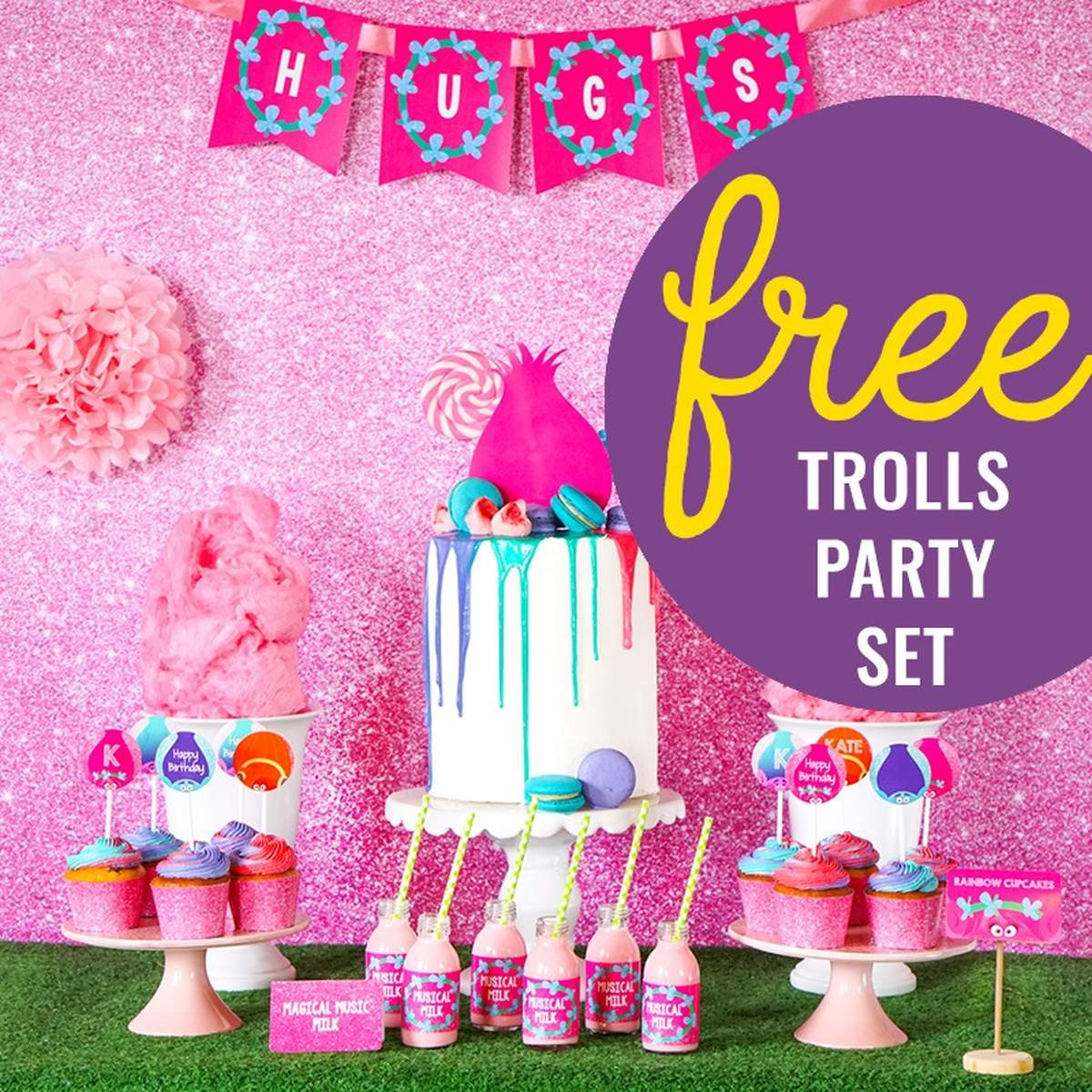 Trolls / Birthday &amp;quot;Free Trolls Party Printables Set Worth $25 intended for Trolls Party Printables Free