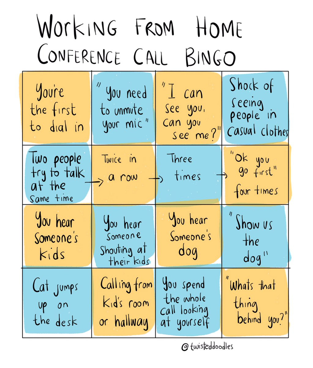Twisteddoodles On X: &amp;quot;Conference Call Bingo. #Workingfromhome in Conference Call Bingo Cards