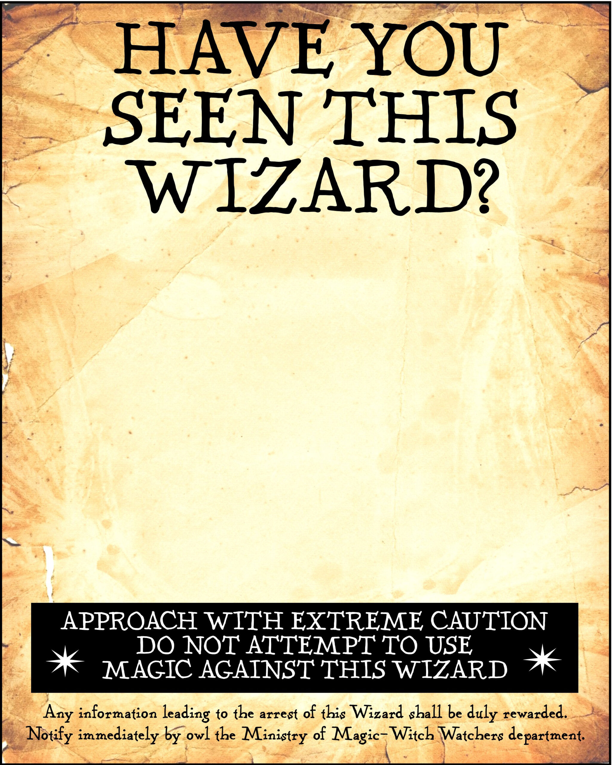 Undesirable No. 1 &amp;amp; Have You Seen This Wizard(S) / Witch(Es) 18 X pertaining to Have You Seen This Wizard Printable Free