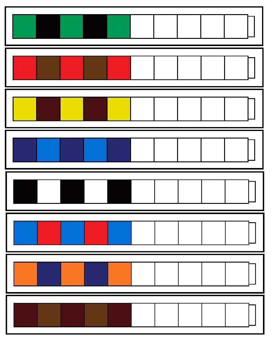 Unifix Cube Pattern Cards Free Printable with regard to Unifix Cube Pattern Cards Free Printable