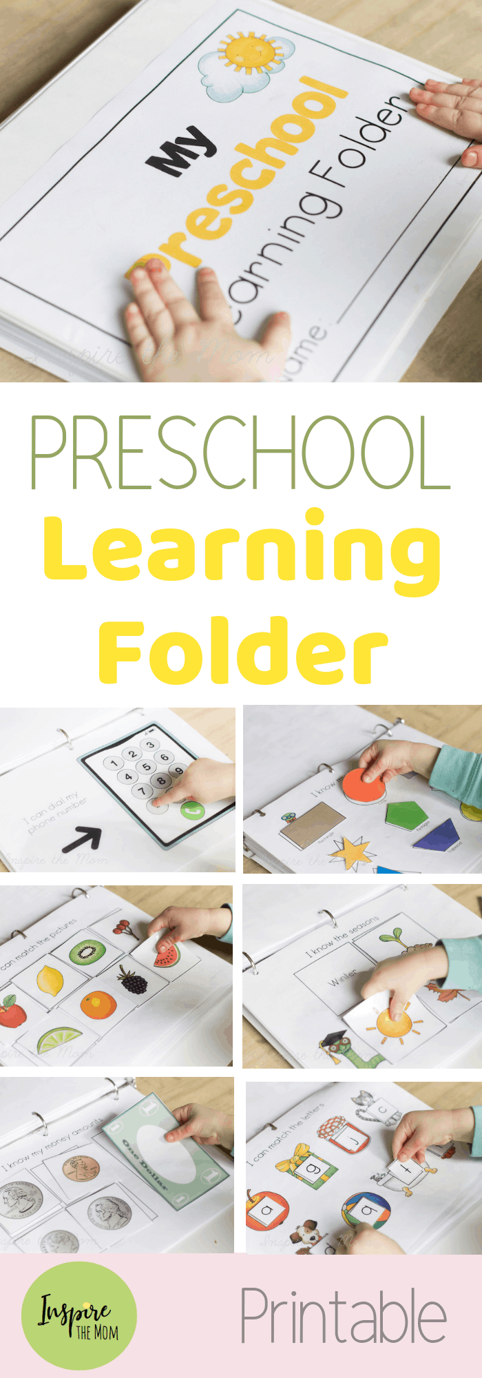 Updated Preschool Learning Folder - Everything Preschool In One Place intended for Free Printable Learning Folder