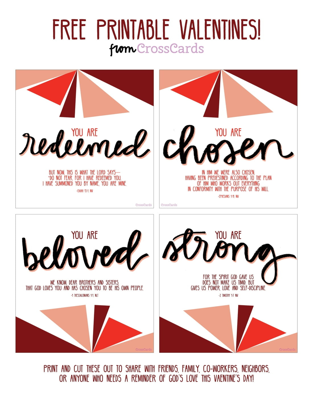 Valentine&amp;#039;S Day Free Printable Cards Printable - Download Free inside Free Christian Valentine Printables