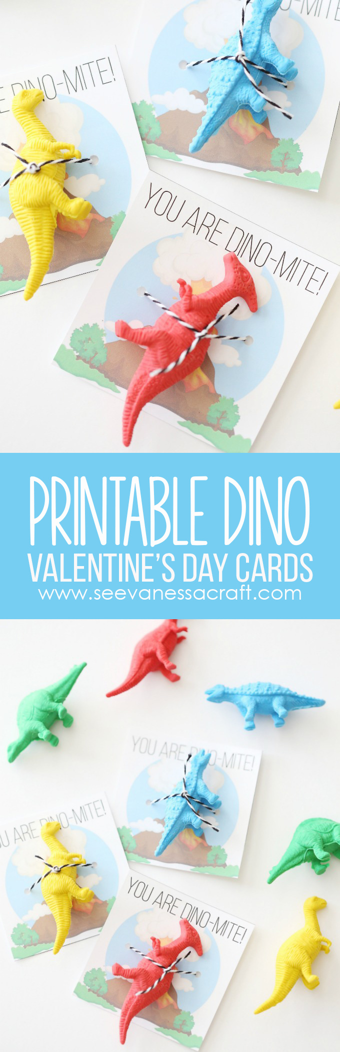Valentine&amp;#039;S Day: Printable Dinosaur Cards For Kids - See Vanessa Craft throughout Free Printable Dinosaur Valentines