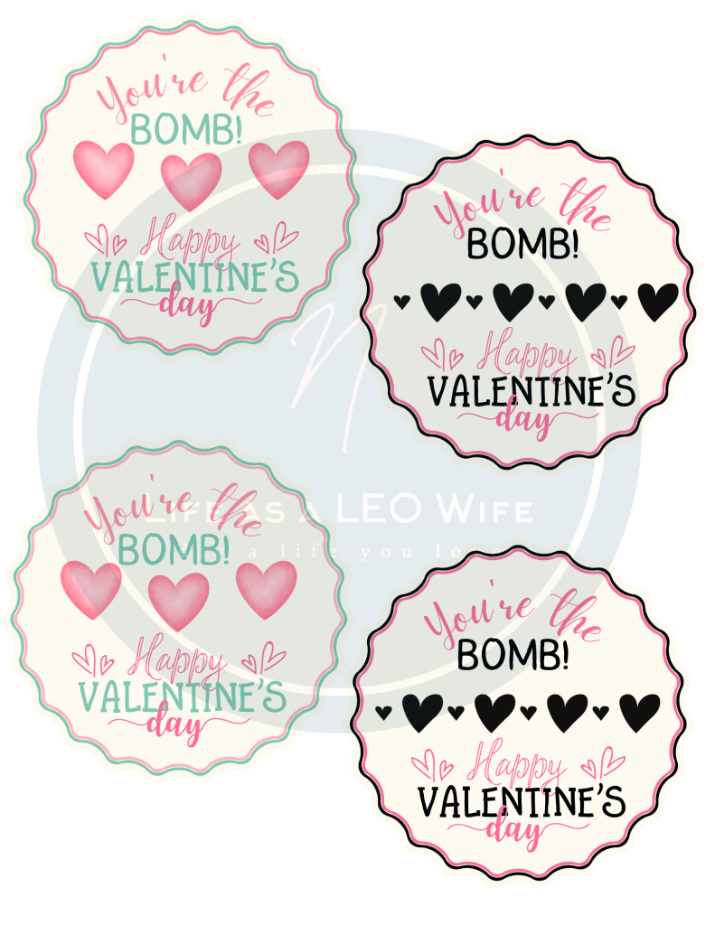 Valentine&amp;#039;S Day Teacher Gift With Free Printable Gift Tag - Life inside You&amp;amp;#039;re the Bomb Valentine Free Printable