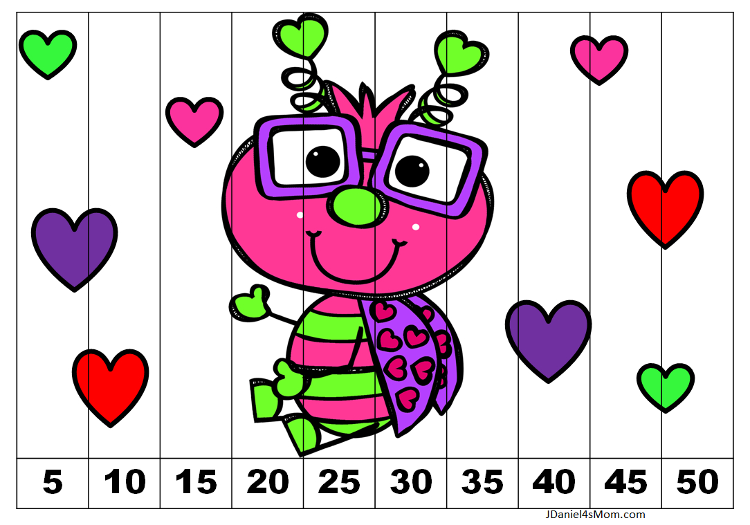 Valentine&amp;#039;S Day Worksheets - Number Sequencing Puzzles - Jdaniel4S Mom regarding Printable Number Sequence Puzzle