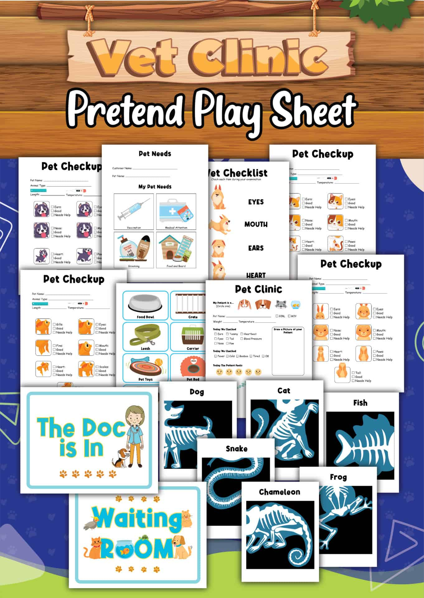 Vet Pretend Play Activities | Free Printable within Vet Role Play Free Printables