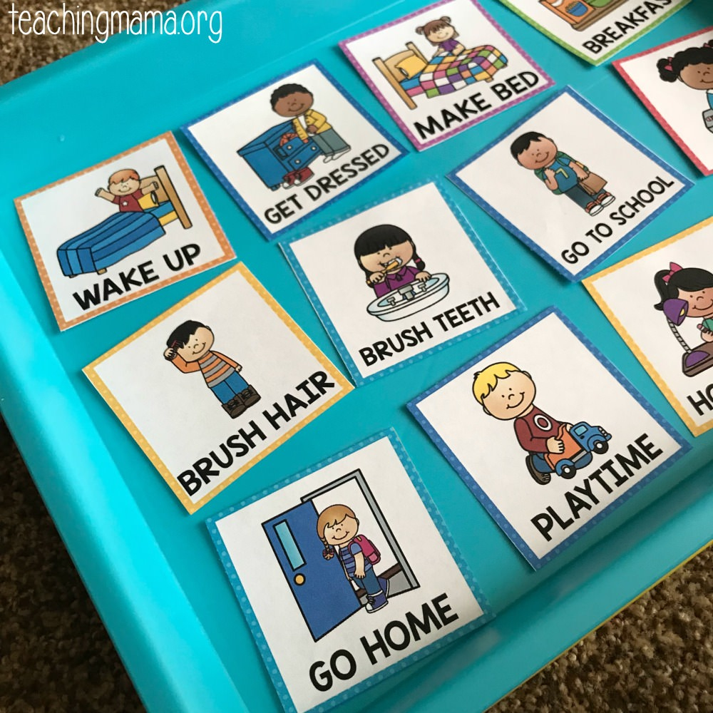 Visual Routine Cards For Before And After School in Printable Routine Cards Free