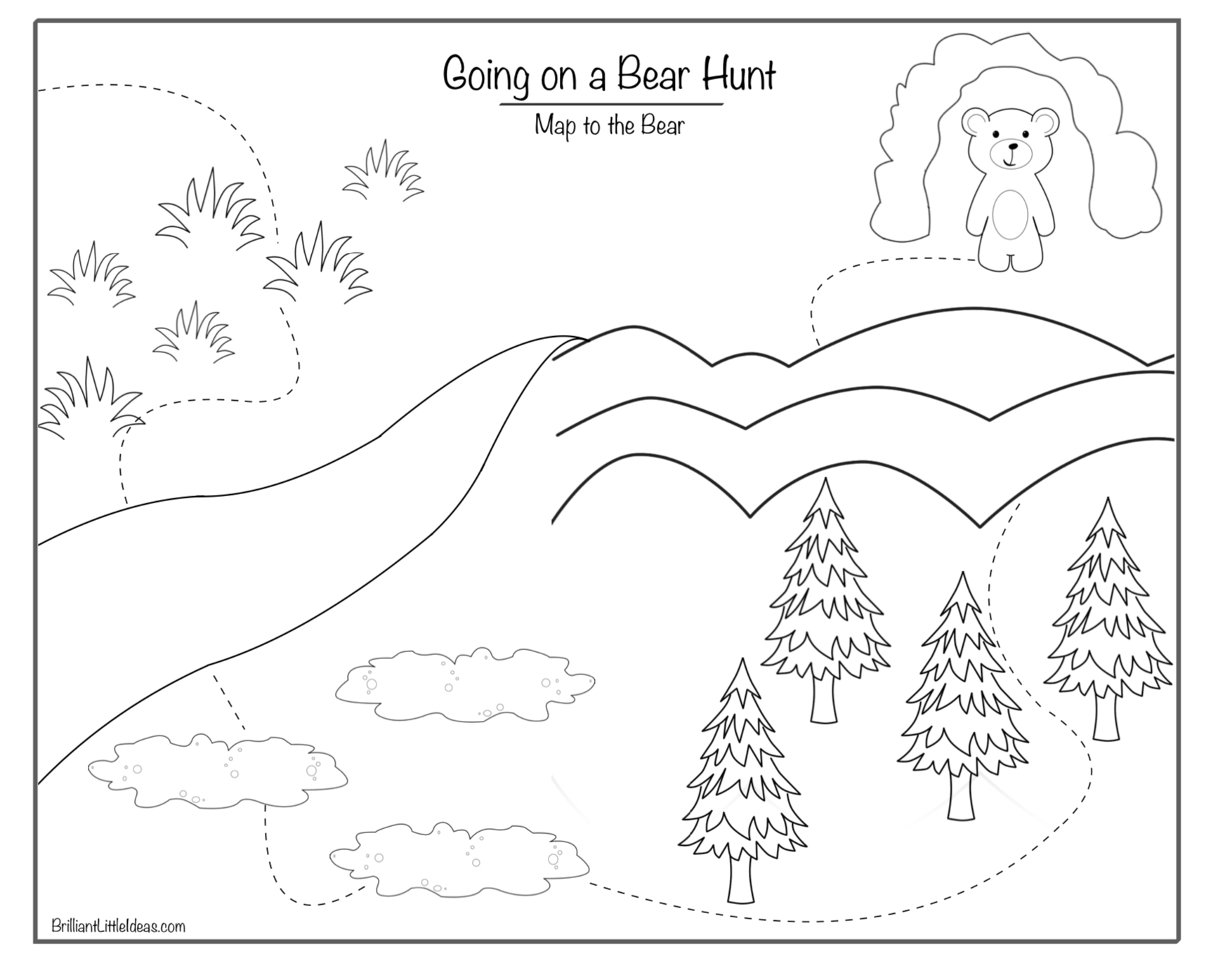 We&amp;#039;Re Going On A Bear Hunt Book, Games And Activities – English within Going On A Bear Hunt Printables
