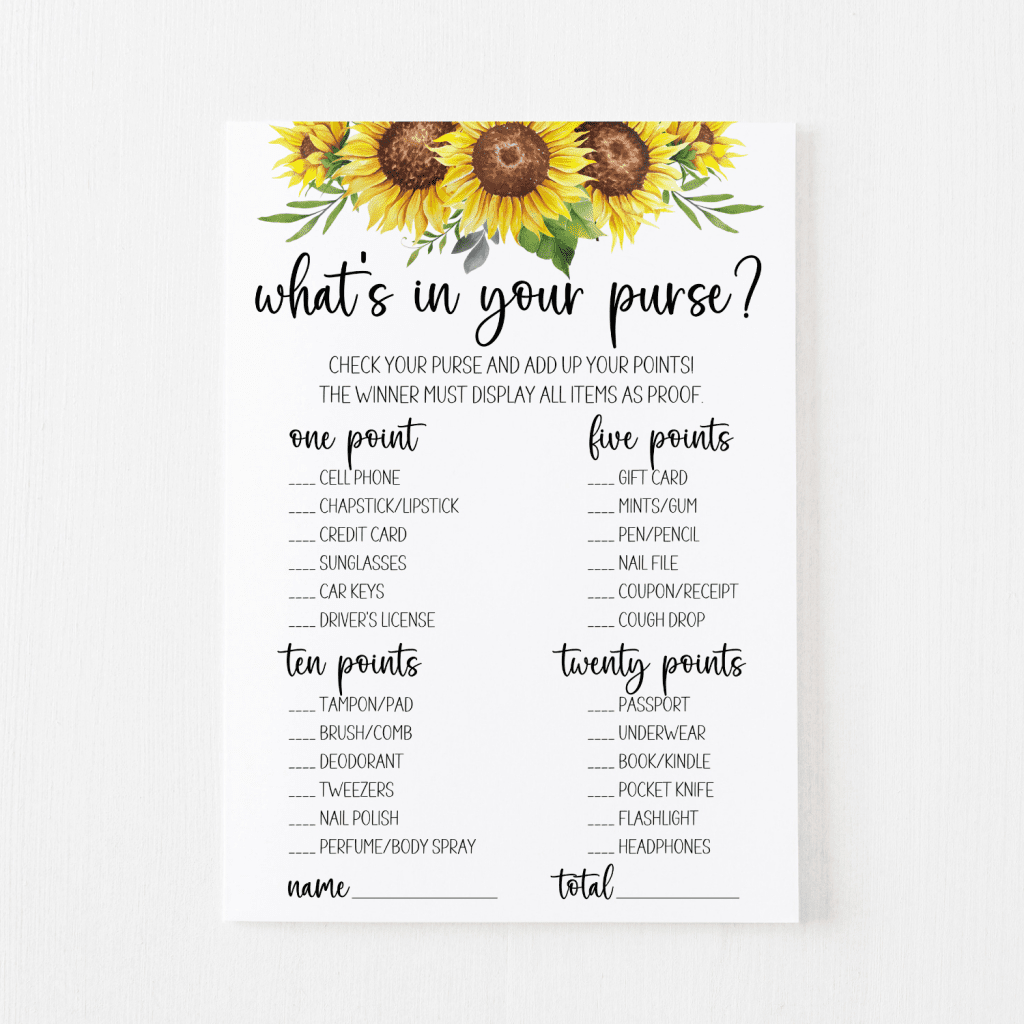 What&amp;#039;S In Your Purse? Game Free Printable | Modern Moh inside Free Printable What&amp;#039;S In Your Purse Game Printable