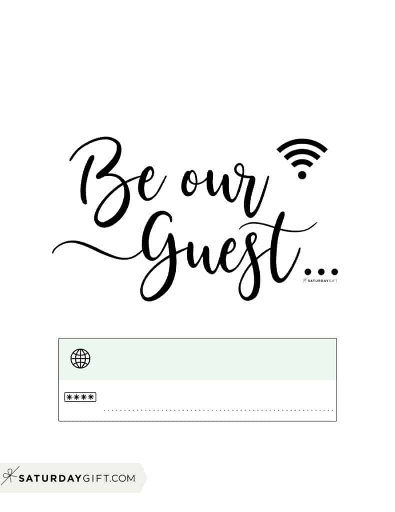 Wifi Password Sign - 11 Cute &amp;amp; Free Printable Templates within Wifi Password Printable 4x6 Free