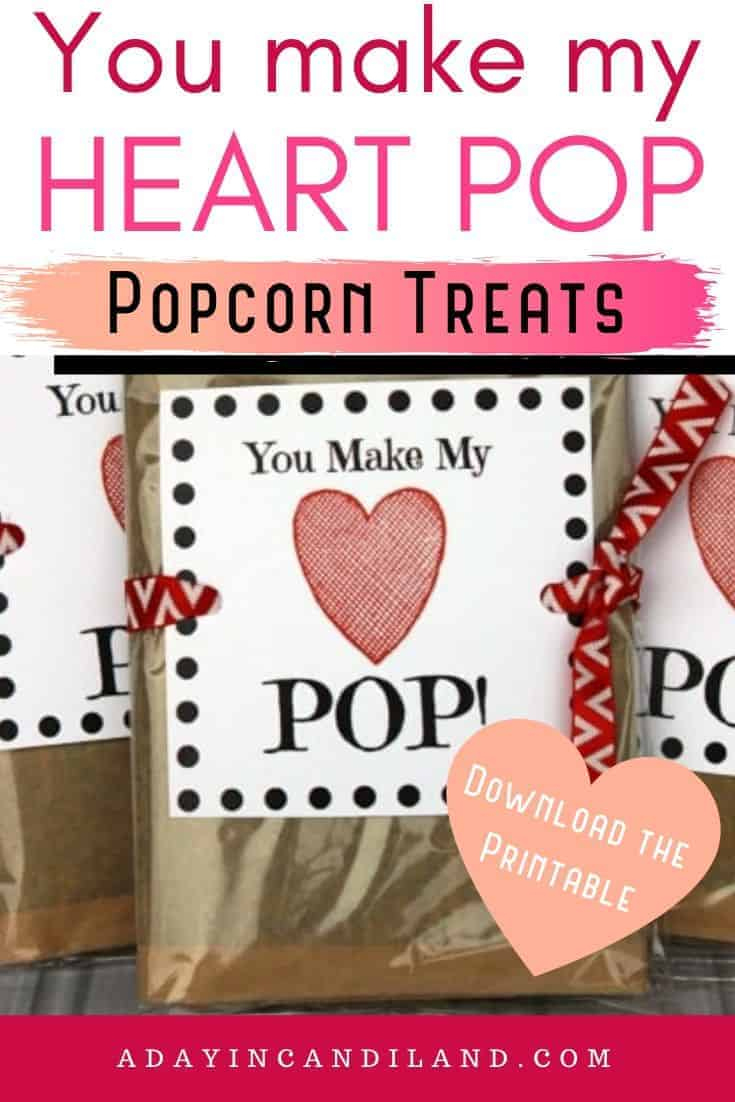 You Make My Heart Pop! Printable - A Day In Candiland regarding You Make My Heart Pop Free Printable