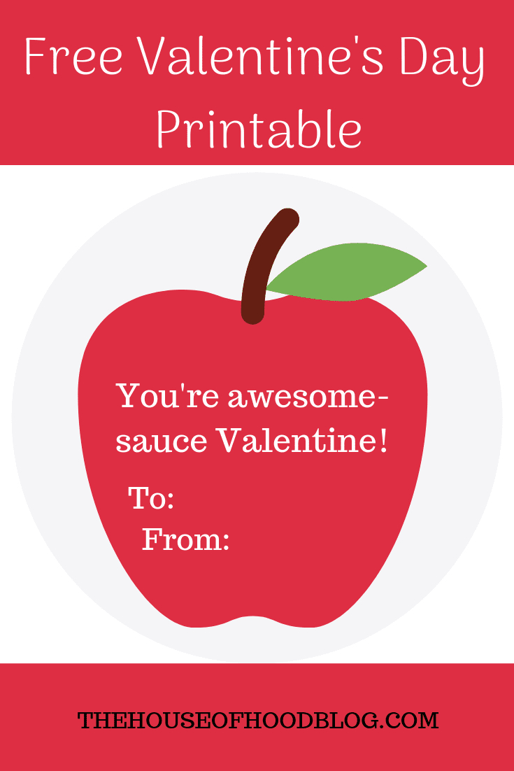 You&amp;#039;Re Awesome-Sauce - Free Valentine&amp;#039;S Day Printable For Kids - pertaining to You Are Awesome Sauce Free Printable