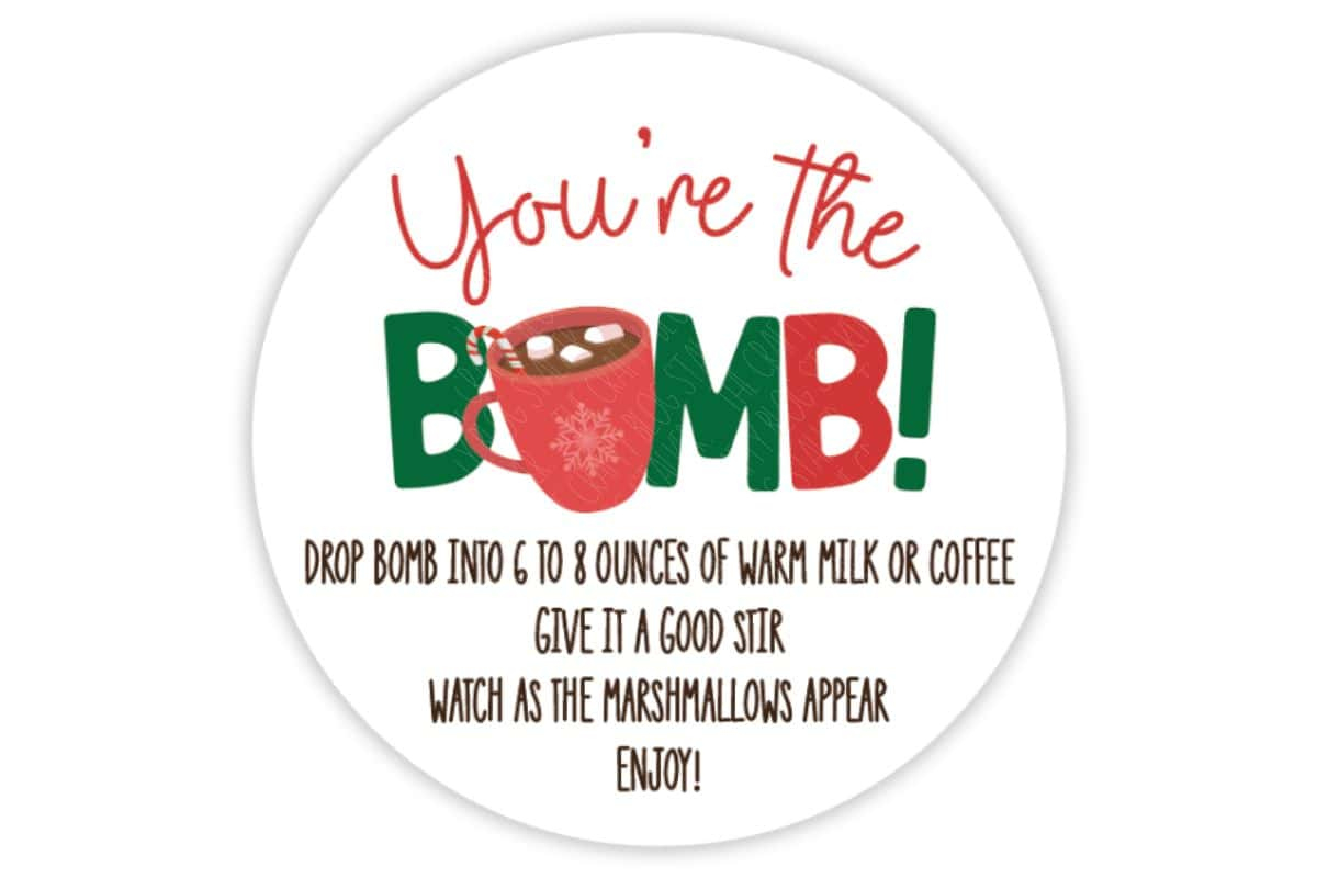 You&amp;#039;Re The Bomb Free Print And Cut Tag - The Crafty Blog Stalker pertaining to You&amp;amp;#039;re the Bomb Free Printable Tag