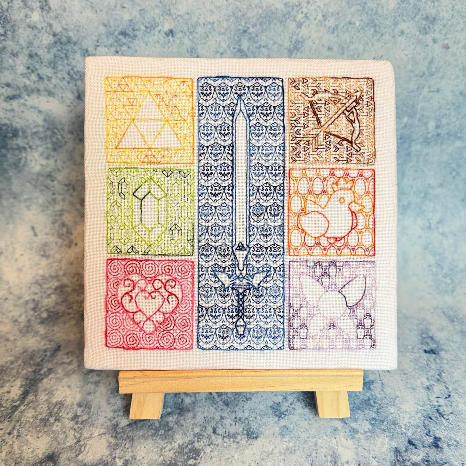 Zelda Blackwork Pattern – Free Printable | Mama Geek intended for Free Printable Blackwork Patterns