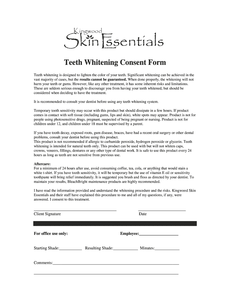 Zoom Whitening Clinical Notes Template: Fill Out &amp;amp; Sign Online with regard to Free Printable Teeth Whitening Consent Form