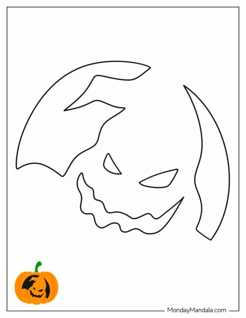 100 Pumpkin Carving Stencils (Free Pdf Printables) with Printable Oogie Boogie Pumpkin Stencil