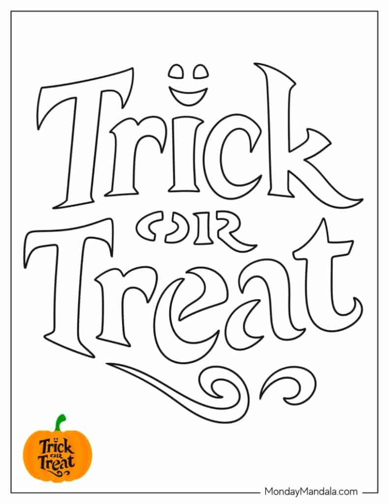 100 Pumpkin Carving Stencils (Free Pdf Printables) with Printable Trick Or Treat Pumpkin Stencil