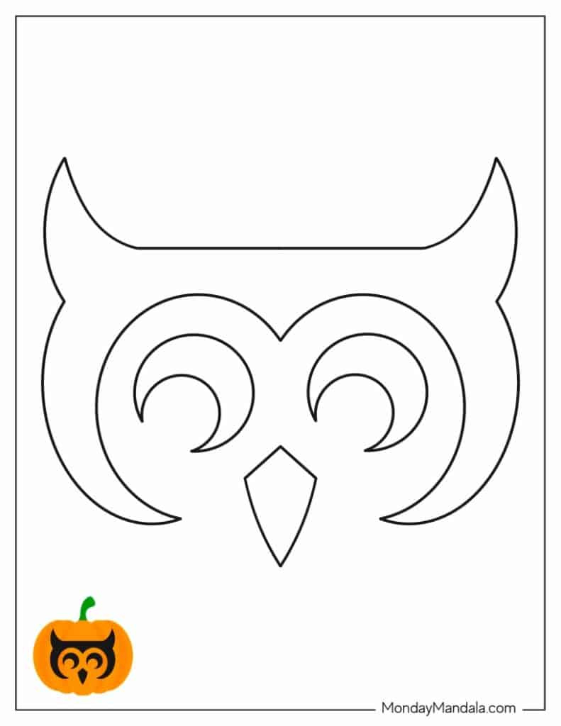 100 Pumpkin Carving Stencils (Free Pdf Printables) - Worksheets with Printable Owl Pumpkin Carving Stencils
