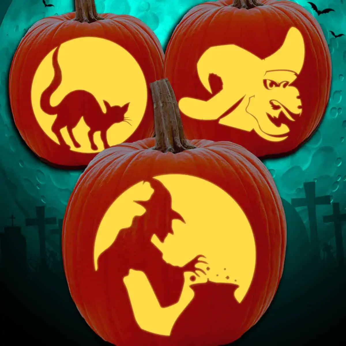 21 Free Witch Pumpkin Carving Stencils - Artsy Pretty Plants throughout Witch Pumpkin Stencils Printable