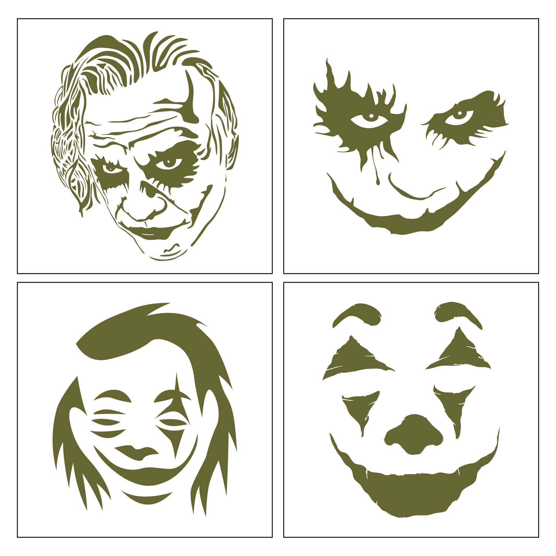 25 Kürbis-Ideen | Kürbisse Schnitzen, Halloween Kürbis Schnitzen regarding Printable Joker Pumpkin Stencils