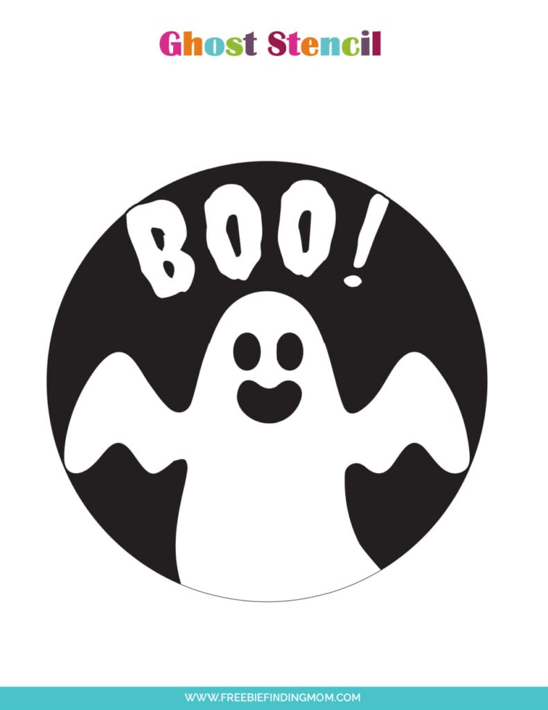 3 Free Printable Cute Ghost Pumpkin Stencils - Freebie Finding Mom with Ghost Pumpkin Stencil