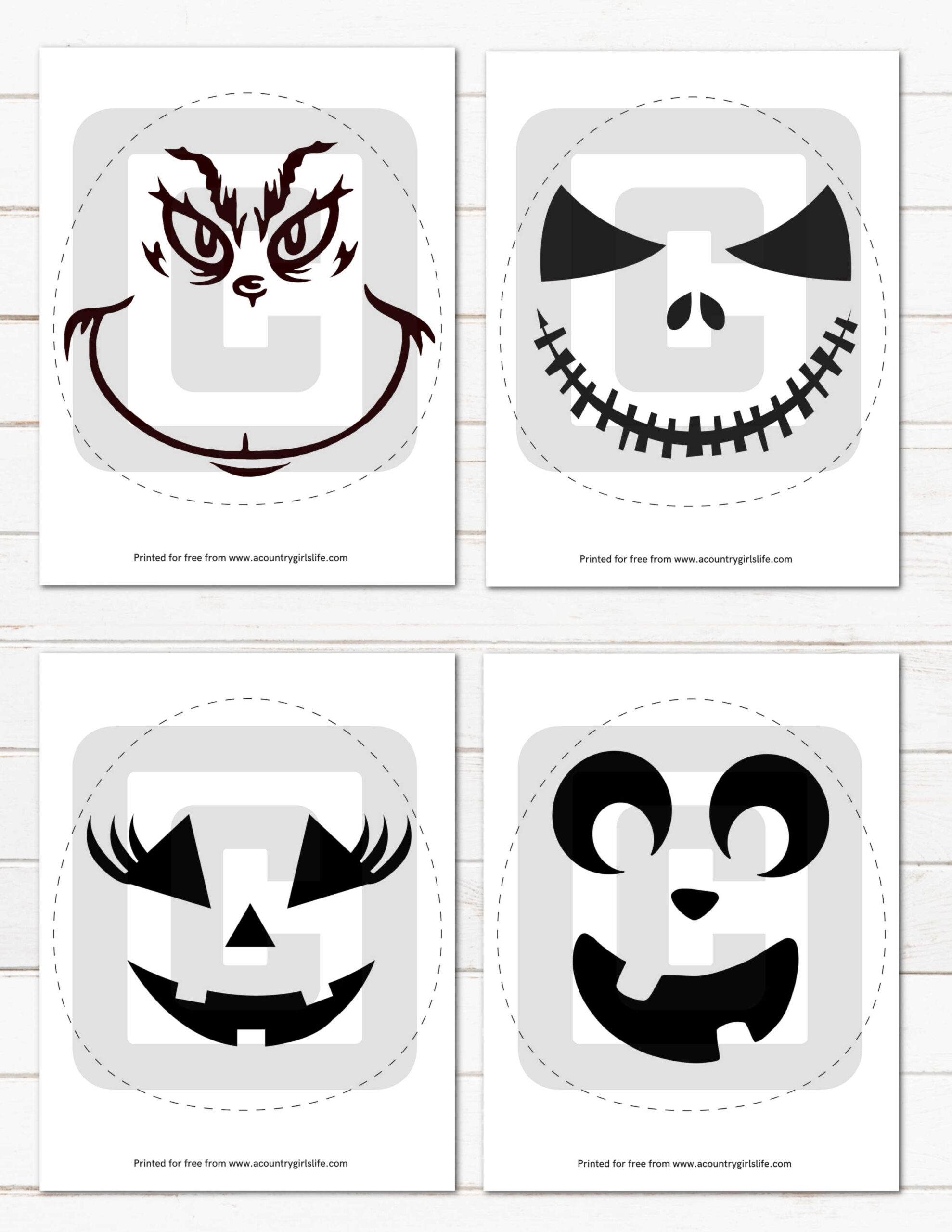 31+ Easy Free Printable Pumpkin Carving Stencils! - A Country with regard to Printable Pumpkin Stencils Pdf