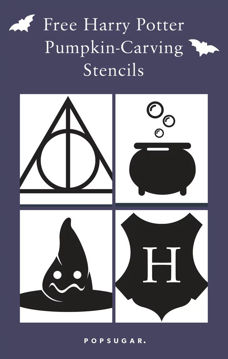 43 Free Templates For The Coolest Jack-O'-Lantern On The Block with Free Printable Harry Potter Pumpkin Carving Stencils