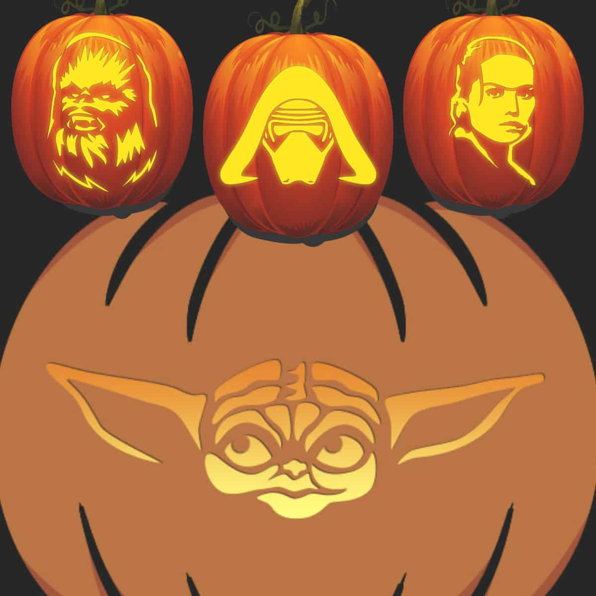 51 Best Star Wars Pumpkin Carving Patterns- Free! - Artsy Pretty intended for Free Printable Star Wars Pumpkin Carving Patterns