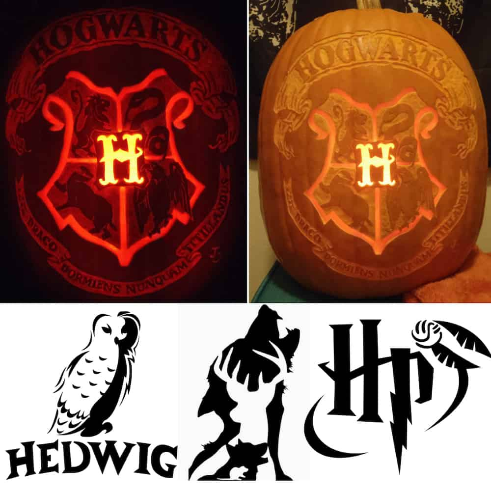 60 Free Harry Potter Pumpkin Stencils For An Amazing Halloween intended for Free Printable Harry Potter Pumpkin Carving Stencils