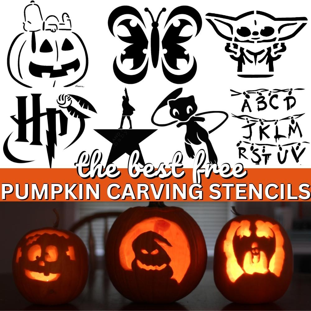 700 Free Pumpkin Carving Stencils And Printable Templates for Printable Flower Pumpkin Stencils
