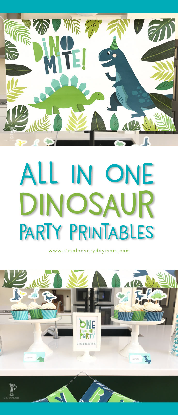 A Terrific T-Rex Dinosaur Birthday Party Printable Pack For Kids in Free Printable Dinosaur Party